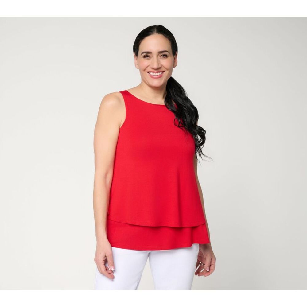 Joan Rivers Classics Collection Women's Top Sz L Make Your Selection: Red